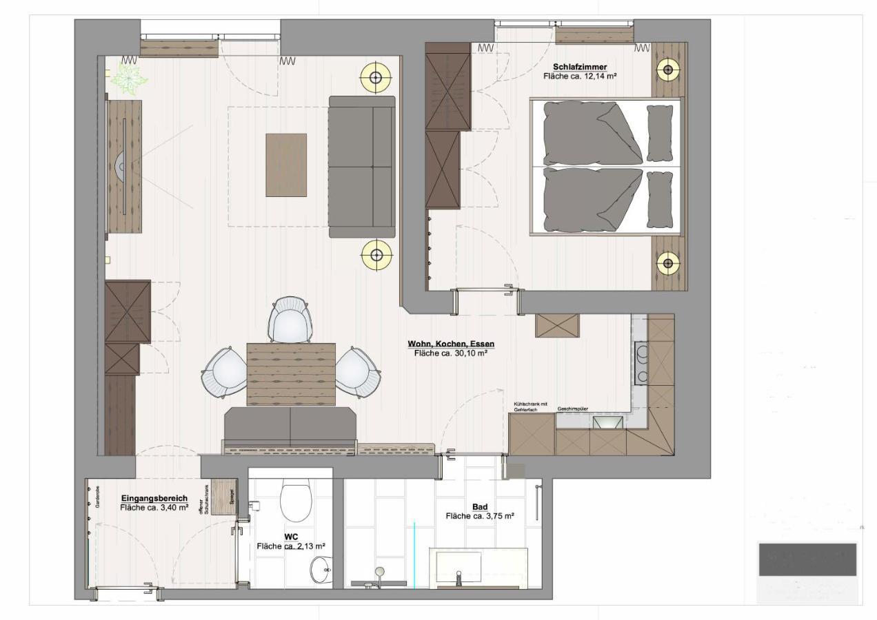 Mocking Ferienappartements 基茨比厄尔 外观 照片